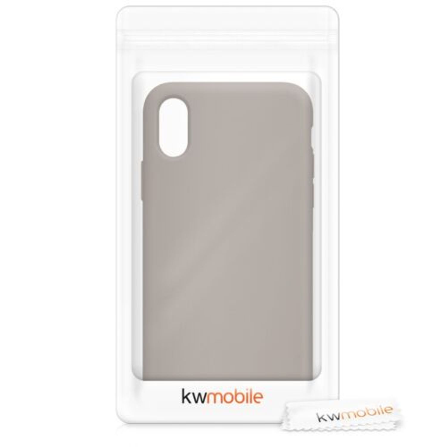 Husa pentru Apple iPhone X/iPhone XS, Silicon, Gri, 46313.43 fotografia produsului View 7 L