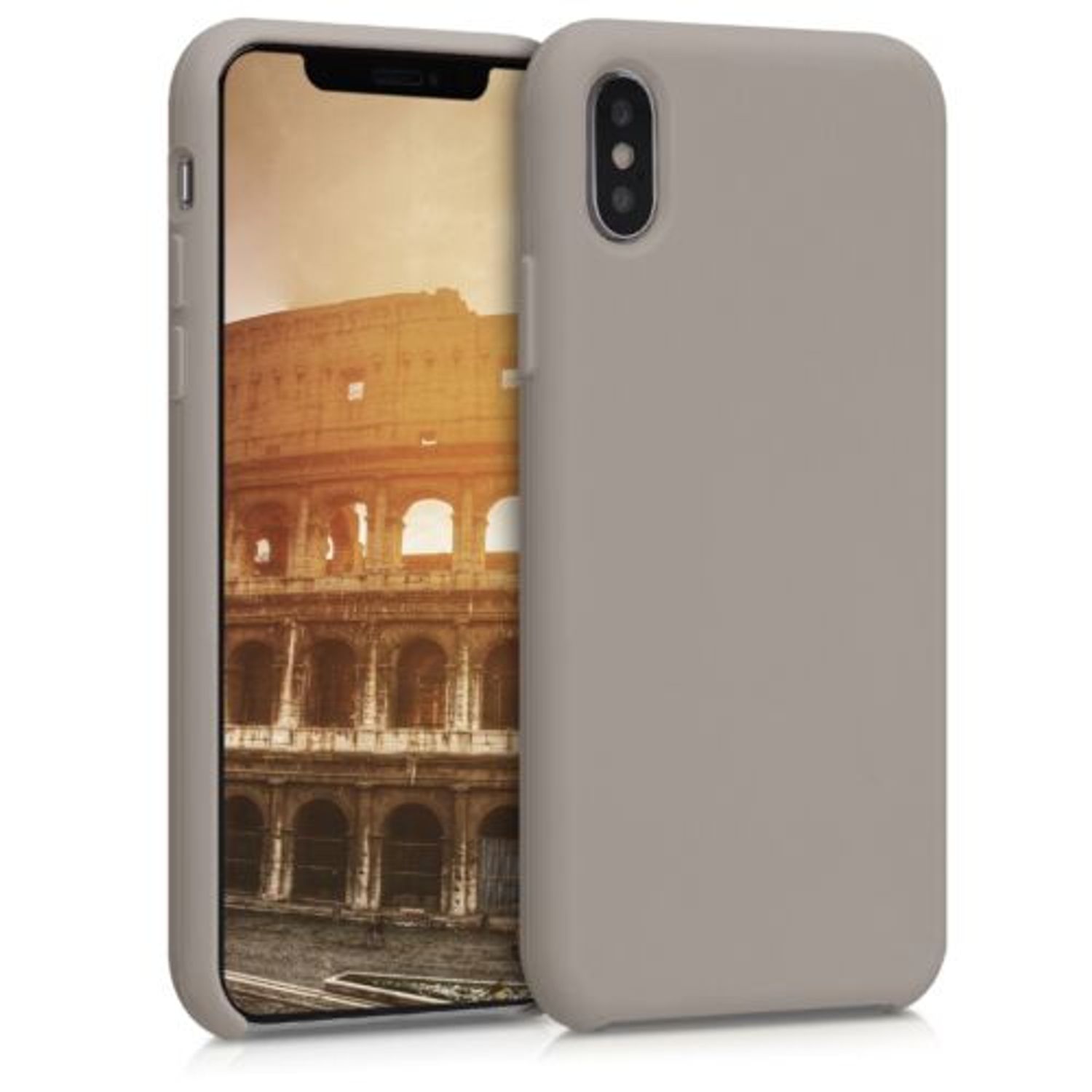 Husa pentru Apple iPhone X/iPhone XS, Silicon, Gri, 46313.43 fotografia produsului