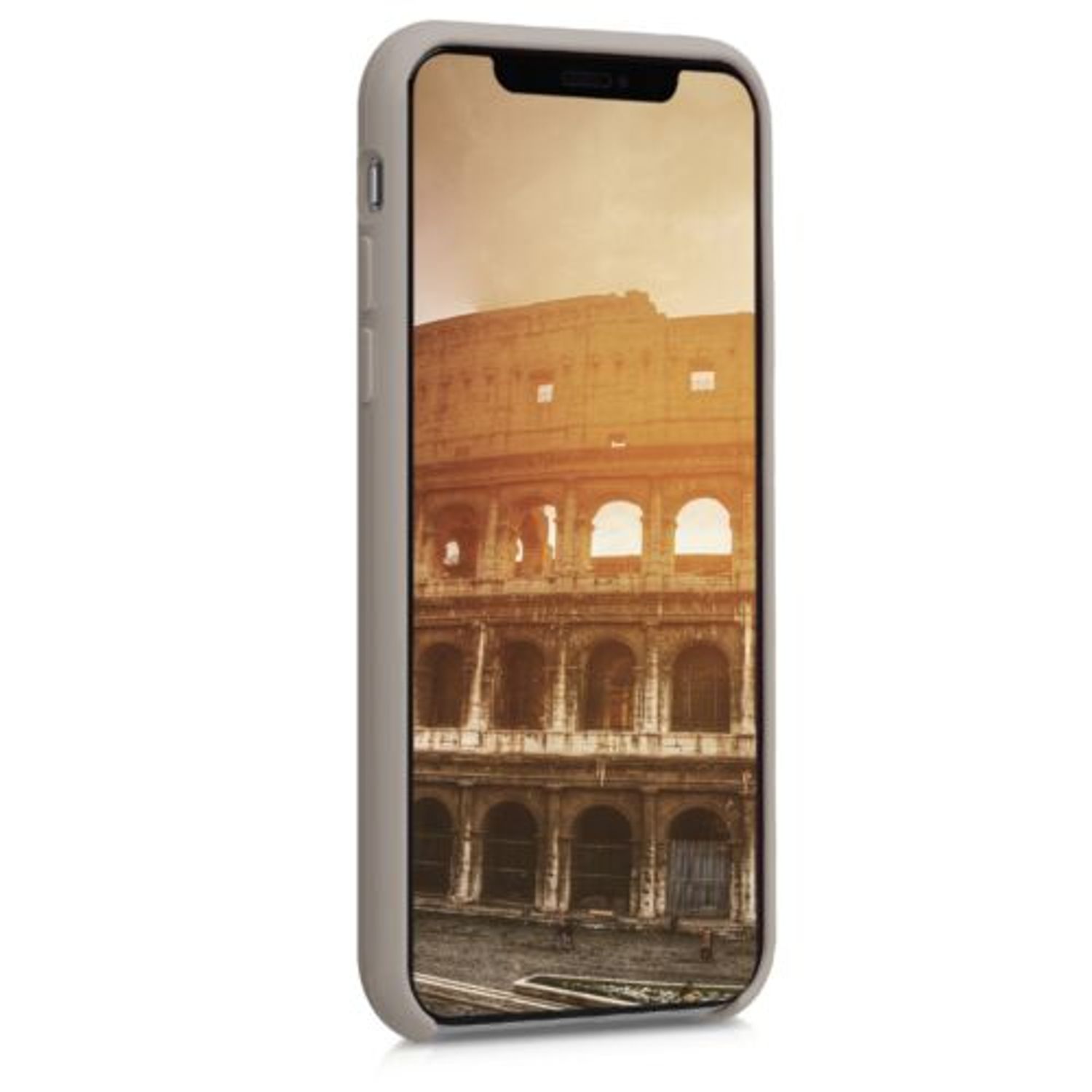 Husa pentru Apple iPhone X/iPhone XS, Silicon, Gri, 46313.43 fotografia produsului View 3 L