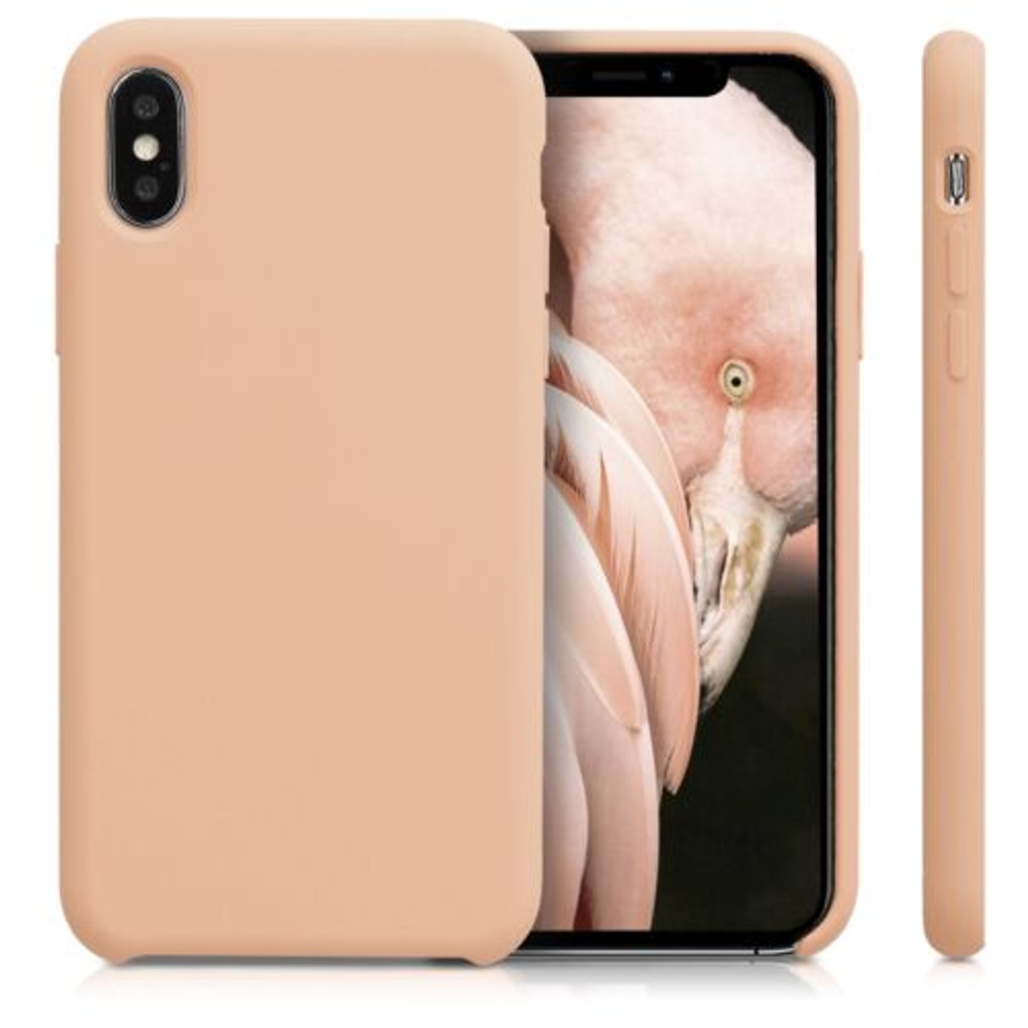 Husa pentru Apple iPhone X/iPhone XS, Silicon, Rose Gold, 42495.138 fotografia produsului View 2 L