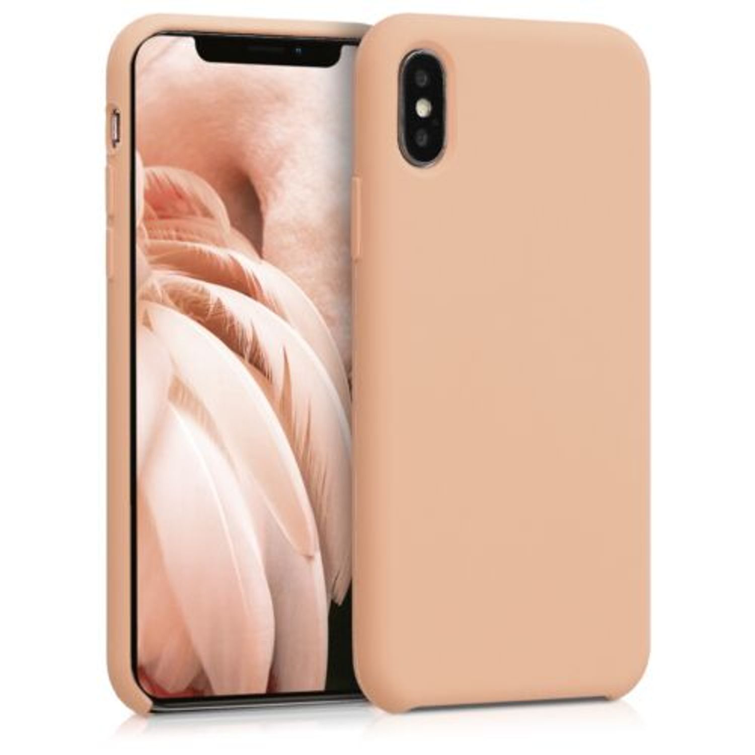 Husa pentru Apple iPhone X/iPhone XS, Silicon, Rose Gold, 42495.138 fotografia produsului