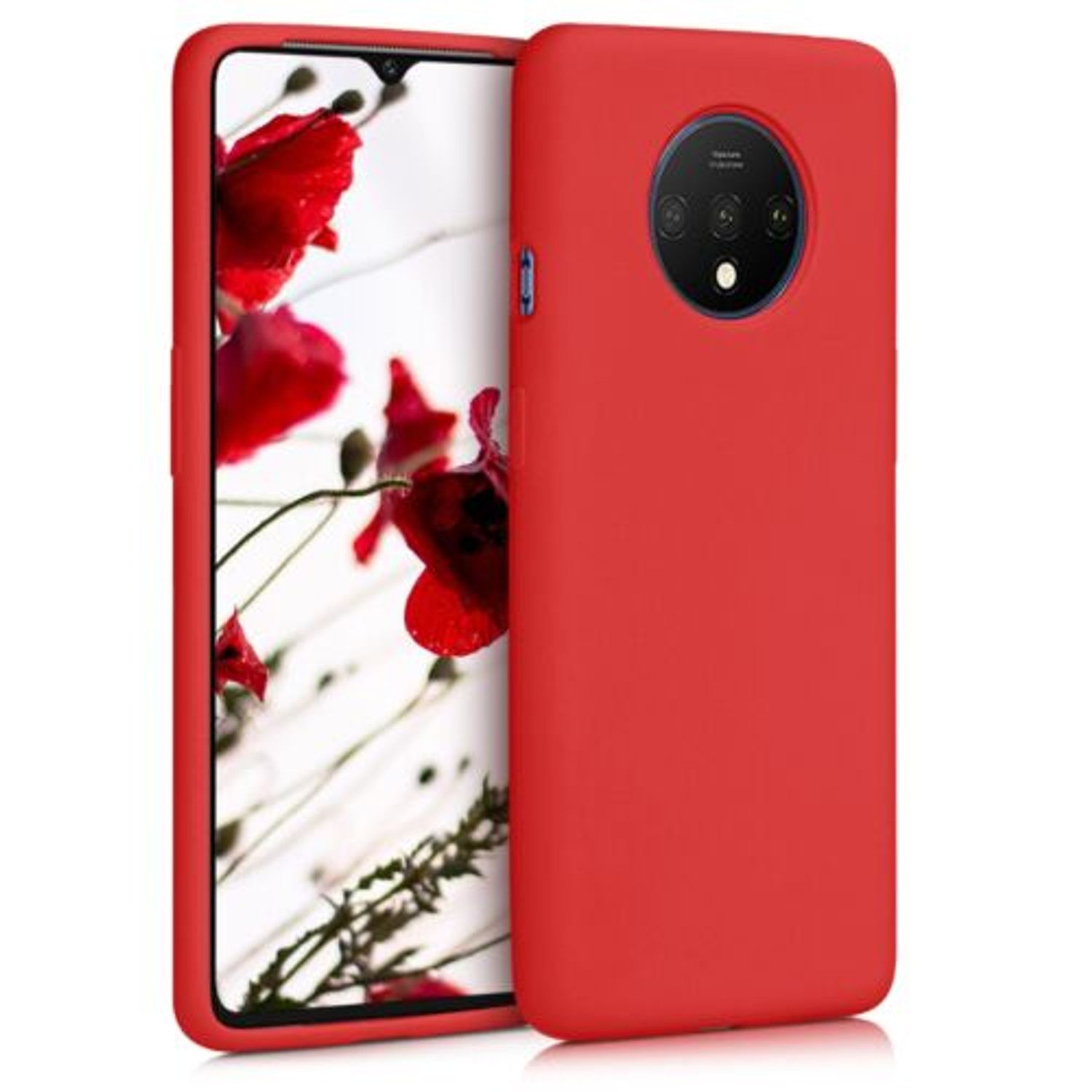 Husa pentru OnePlus 7T, Silicon, Rosu, 50403.09 fotografia produsului