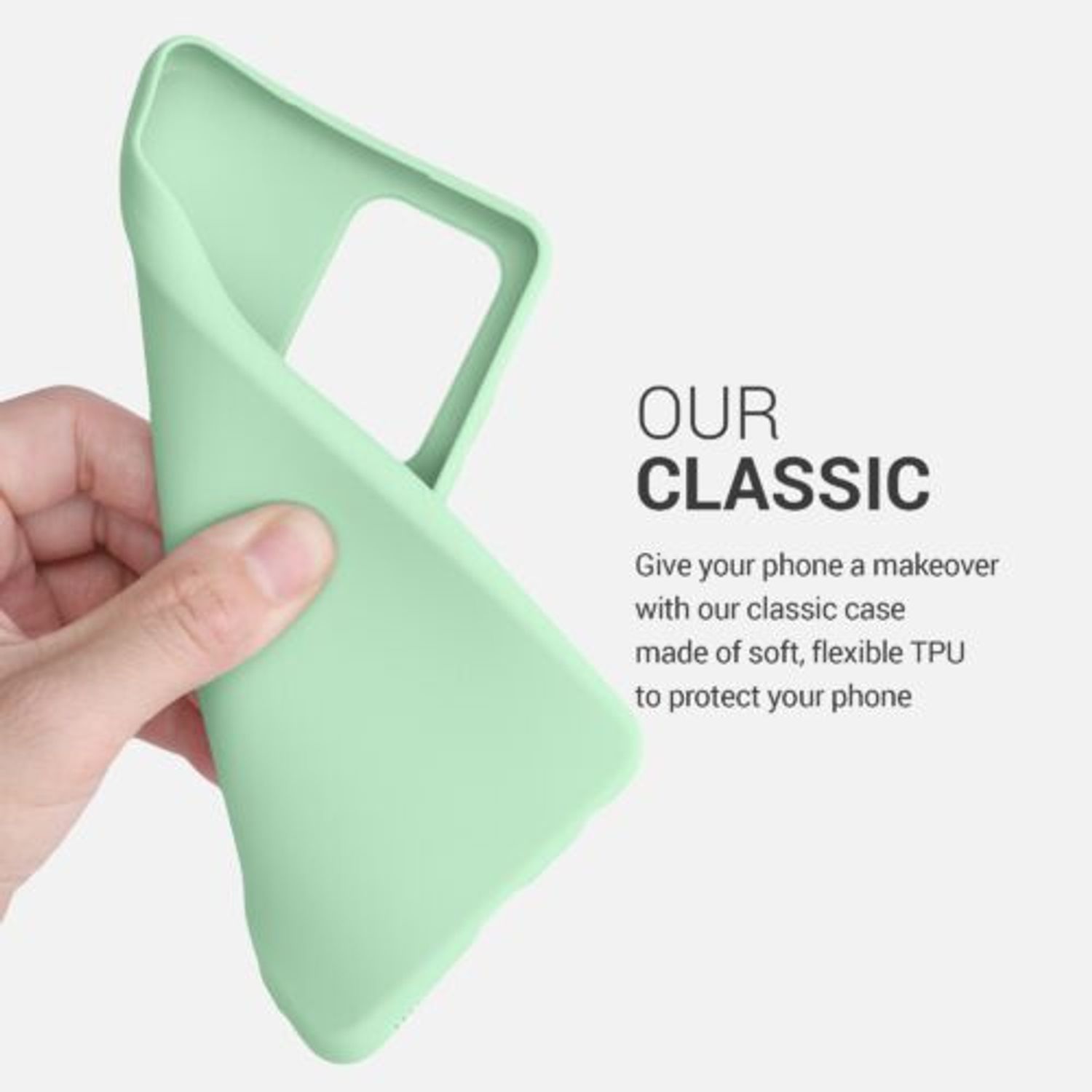 Husa pentru Samsung Galaxy A52, Silicon, Verde, 54346.50 fotografia produsului View 4 L