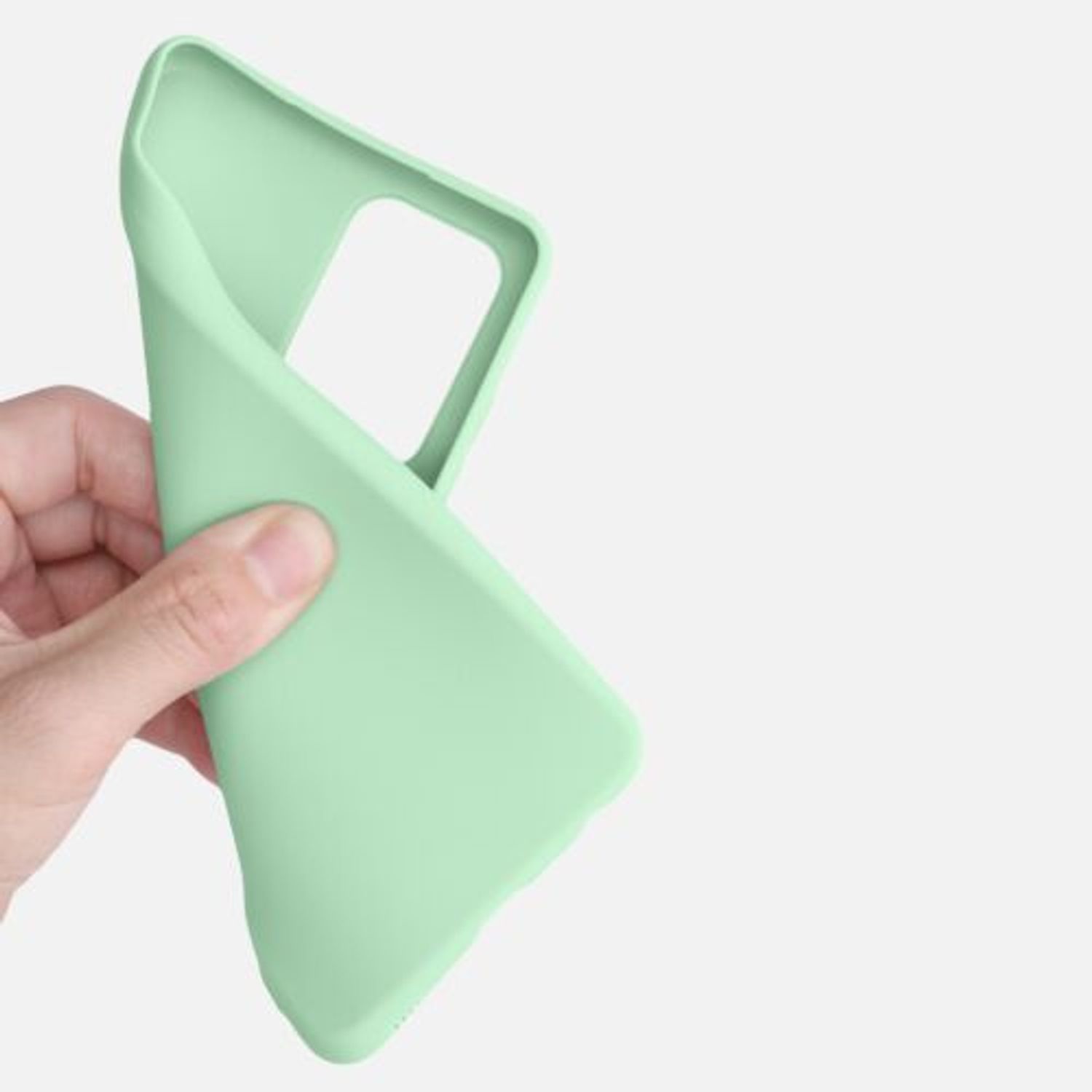 Husa pentru Samsung Galaxy A52, Silicon, Verde, 54346.50 fotografia produsului View 8 L