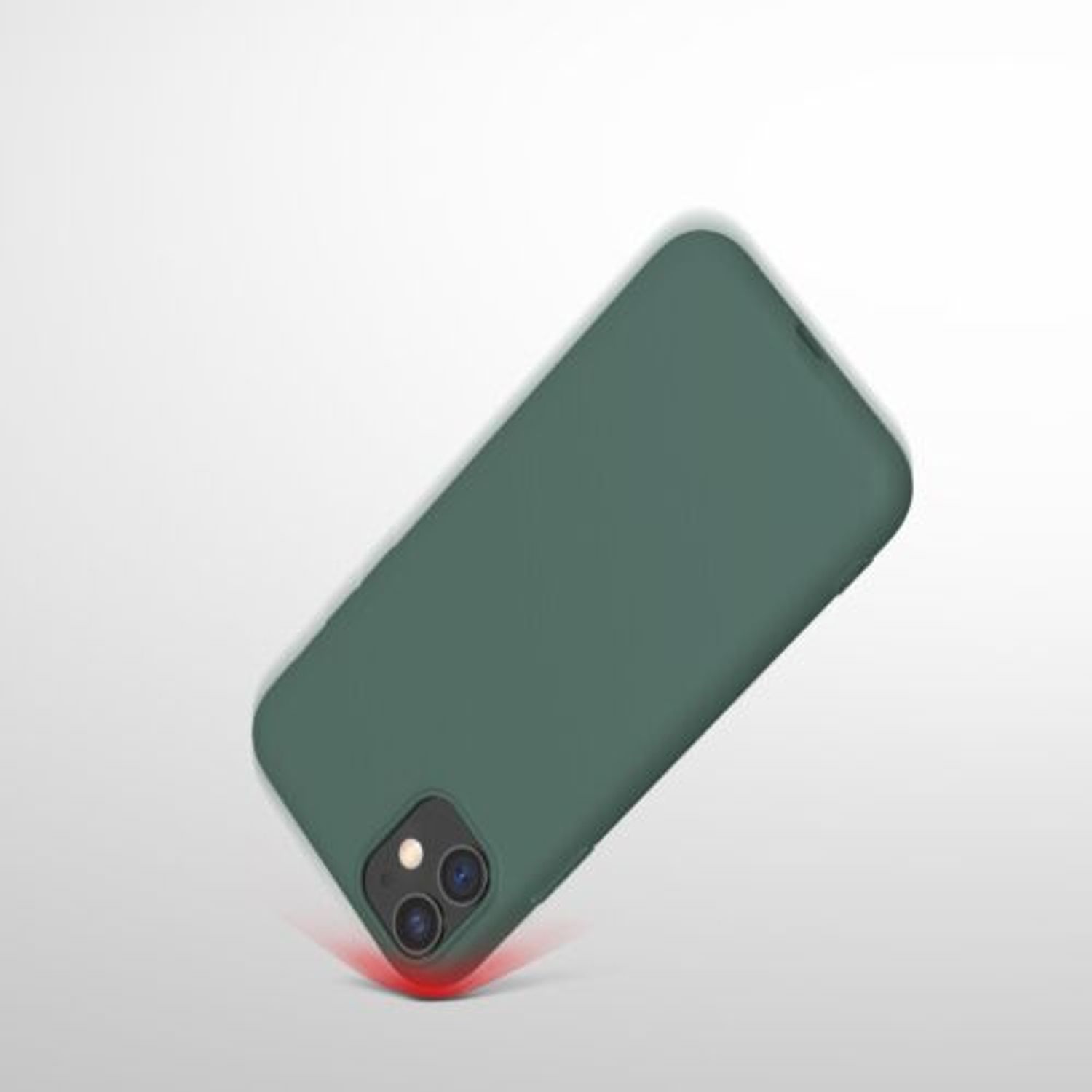 Husa pentru Apple iPhone 11, Silicon, Verde, 49787.171 fotografia produsului View 9 L