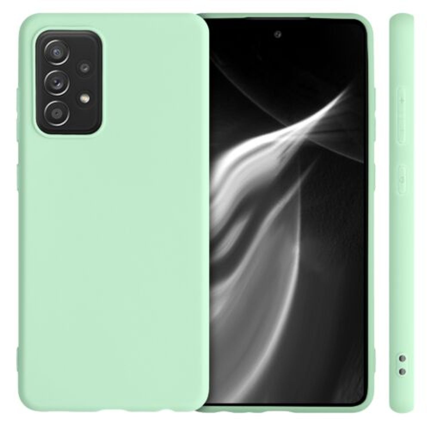 Husa pentru Samsung Galaxy A52, Silicon, Verde, 54346.50 fotografia produsului View 2 L