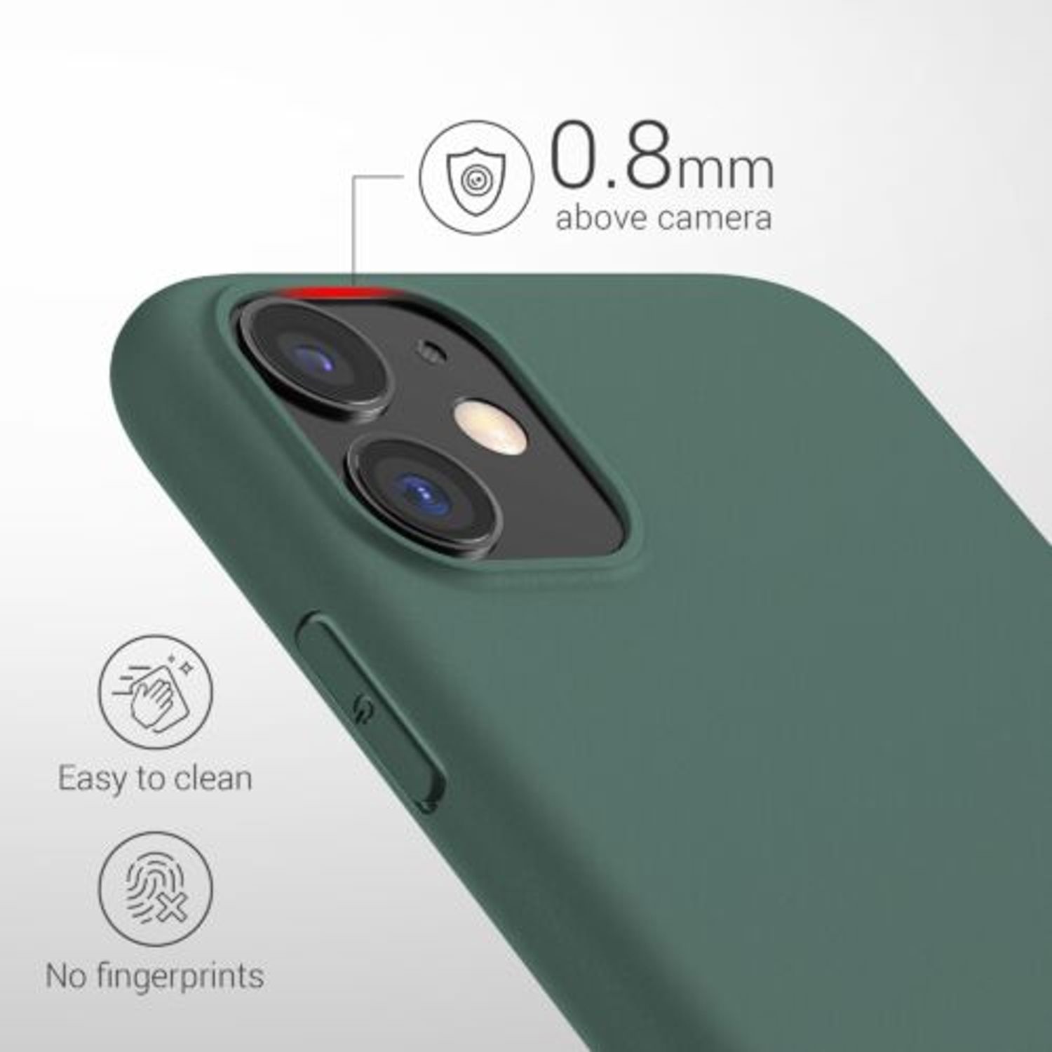 Husa pentru Apple iPhone 11, Silicon, Verde, 49787.171 fotografia produsului View 5 L
