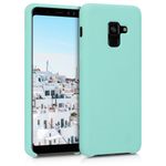 Husa pentru Samsung Galaxy A8 (2018), Silicon, Verde, 46378.50 fotografia produsului