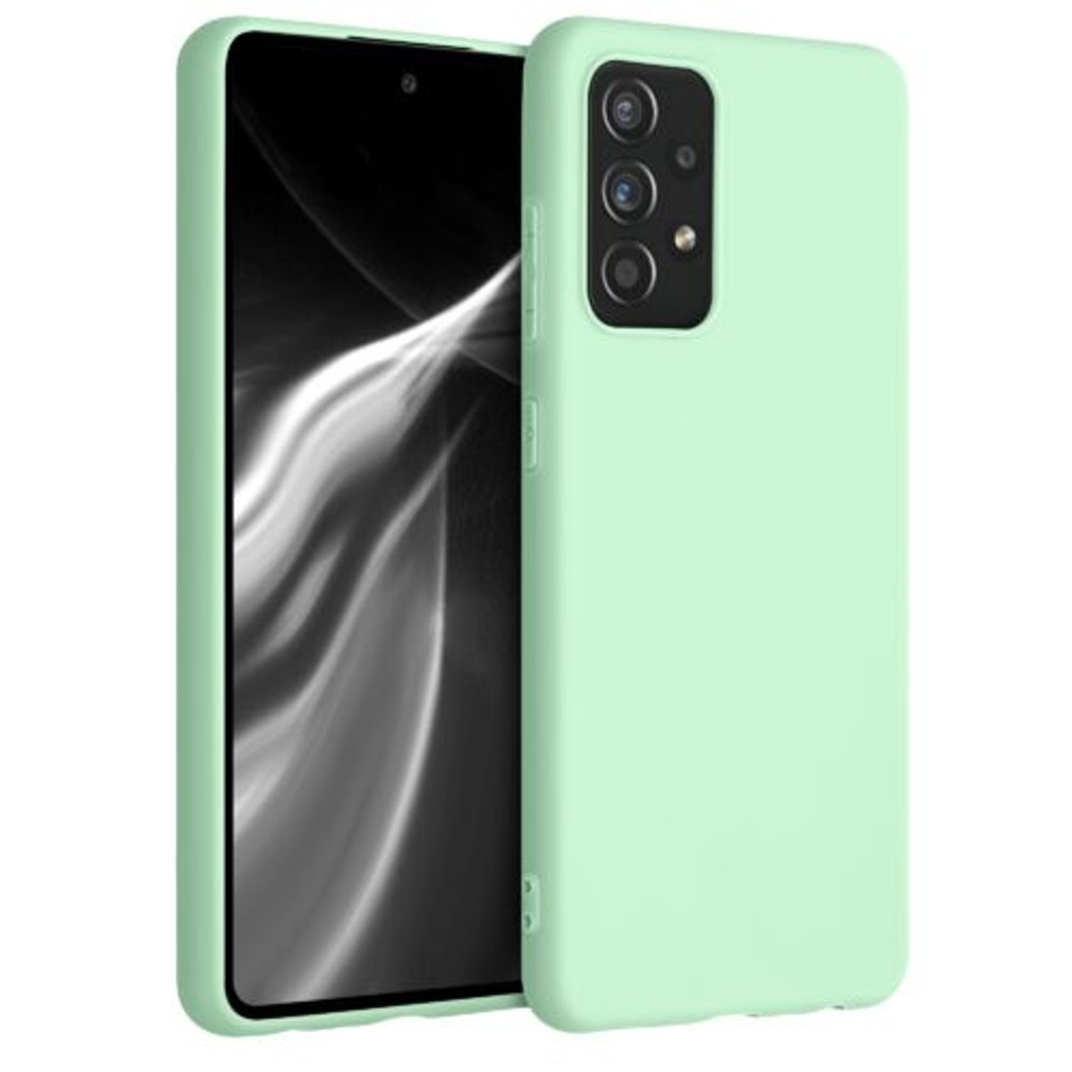 Husa pentru Samsung Galaxy A52, Silicon, Verde, 54346.50 fotografia produsului