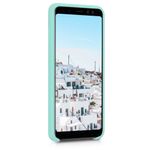Husa pentru Samsung Galaxy A8 (2018), Silicon, Verde, 46378.50 fotografia produsului View 3 S