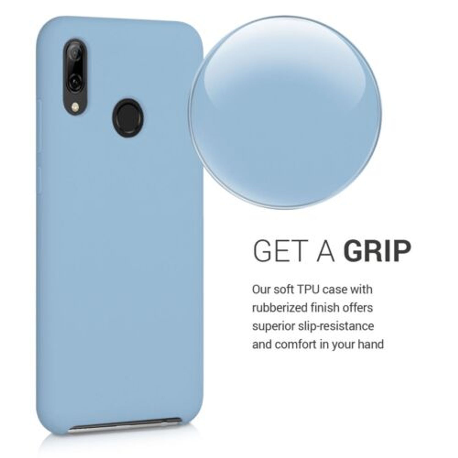 Husa pentru Huawei P Smart (2019), Silicon, Albastru, 47824.161 fotografia produsului View 4 L