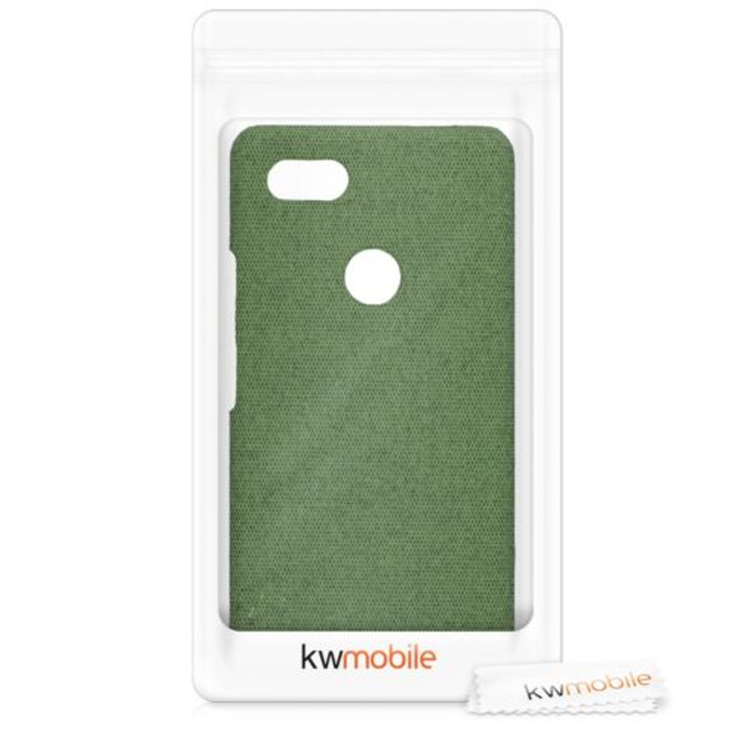 Husa pentru Google Pixel 3 XL, Textil, Verde, 46738.07 fotografia produsului View 8 L
