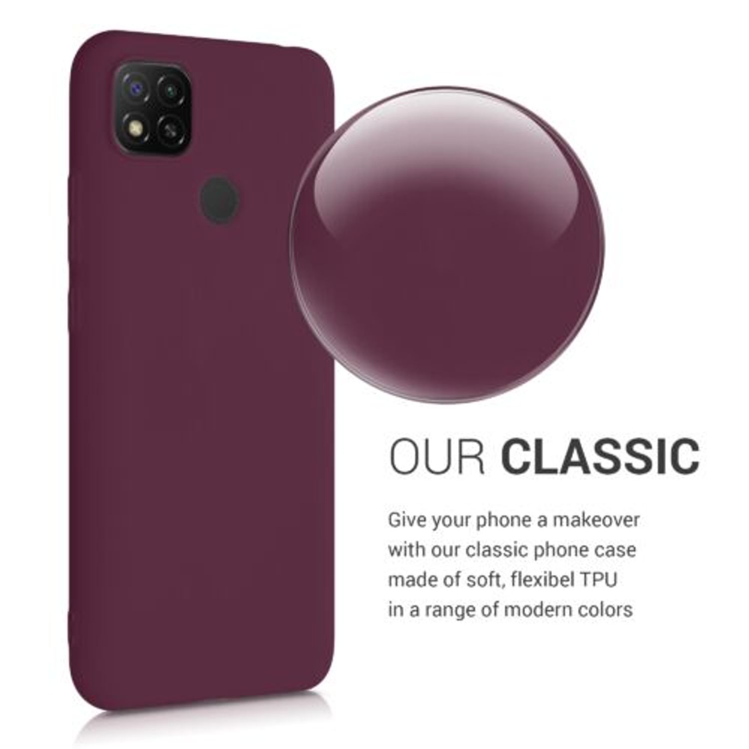 Husa pentru Xiaomi Redmi 9C, Silicon, Violet, 52850.187 fotografia produsului View 4 L