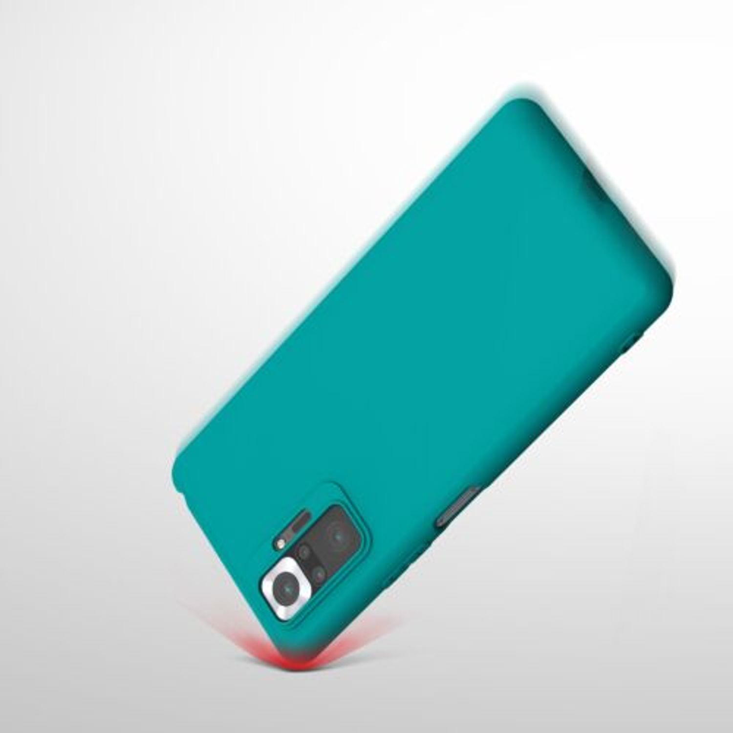 Husa pentru Xiaomi Redmi Note 10 Pro, Silicon, Verde, 54551.57, Kwmobile fotografia produsului View 10 L