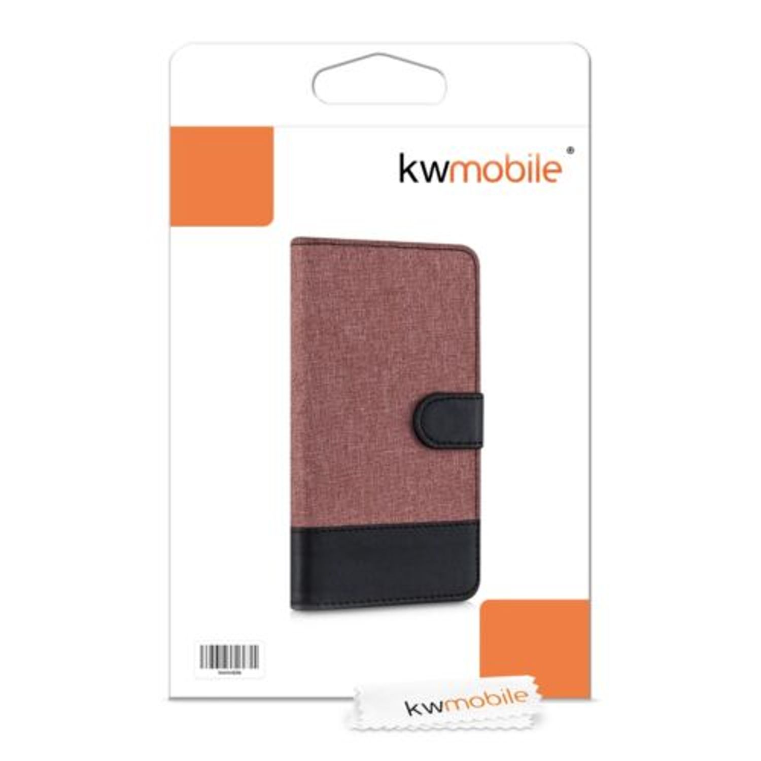 Husa pentru Samsung Galaxy J3 (2016), Textil, Roz, 38157.10 fotografia produsului View 5 L