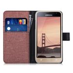 Husa pentru Samsung Galaxy J3 (2016), Textil, Roz, 38157.10 fotografia produsului View 6 S