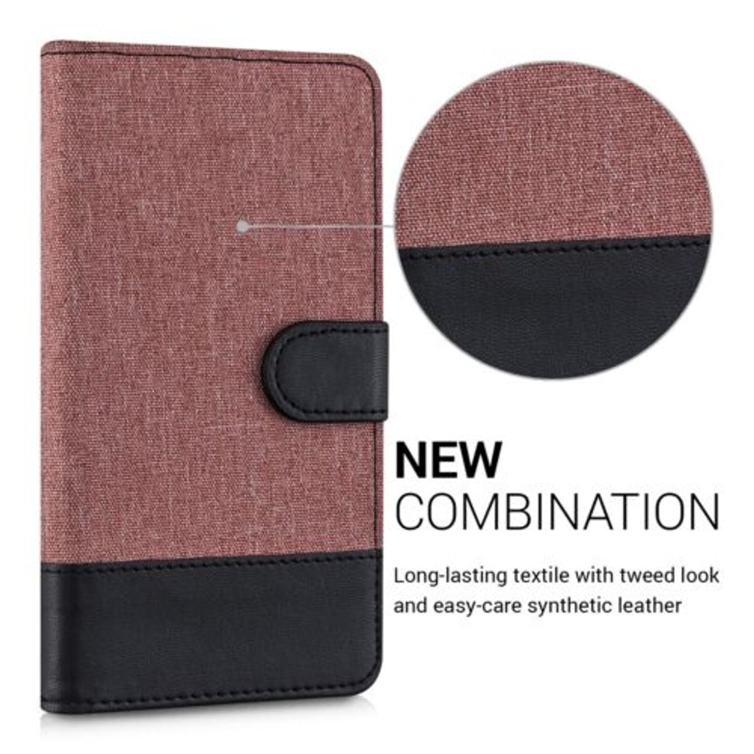 Husa pentru Samsung Galaxy J3 (2016), Textil, Roz, 38157.10 fotografia produsului View 9 L