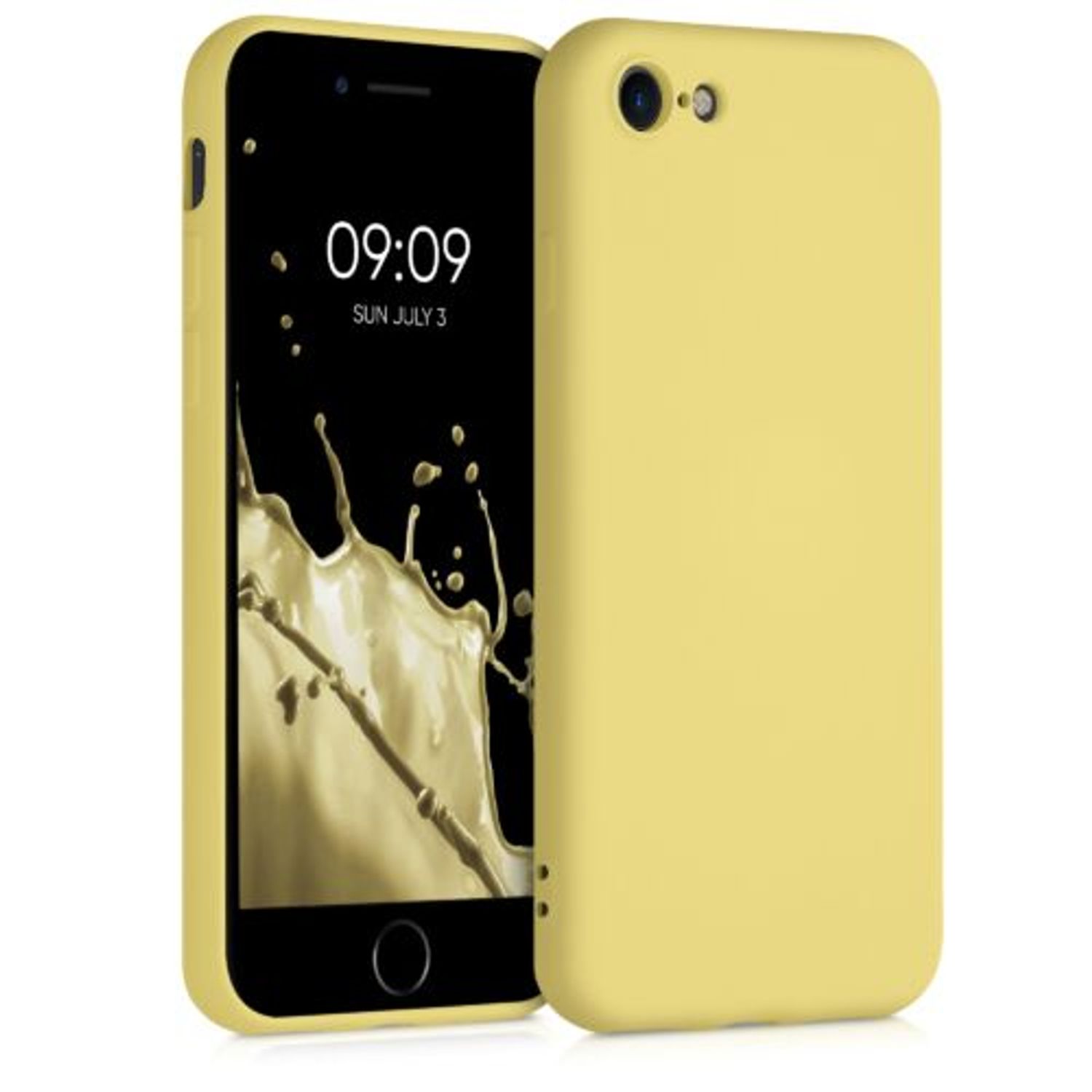 Husa pentru iPhone 8/iPhone 7/iPhone SE 2, Silicon, Galben, 49979.216 fotografia produsului