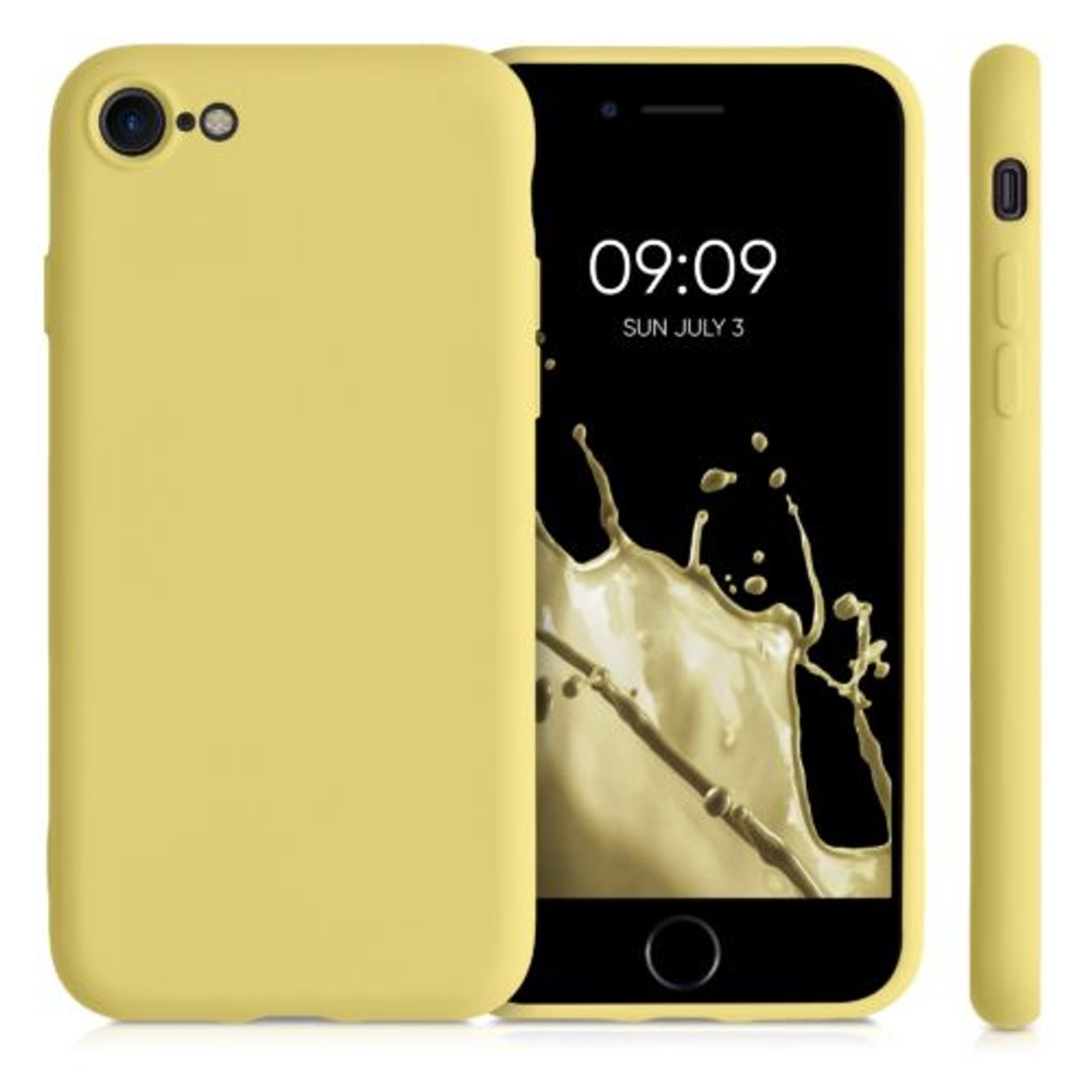 Husa pentru iPhone 8/iPhone 7/iPhone SE 2, Silicon, Galben, 49979.216 fotografia produsului View 2 L