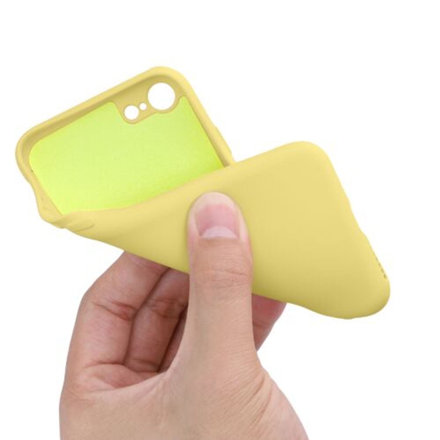 Husa pentru iPhone 8/iPhone 7/iPhone SE 2, Silicon, Galben, 49979.216 fotografia produsului View 8 L