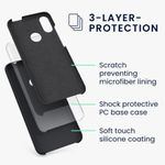 Husa Kwmobile pentru Xiaomi Redmi Note 7/Redmi Note 7 Pro, Silicon, Negru, 48714.01 fotografia produsului View 2 S