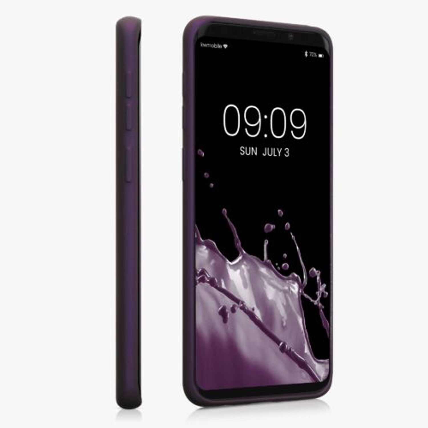 Husa Kwmobile pentru Samsung Galaxy S9, Silicon, Mov, 44582.115 fotografia produsului View 4 L
