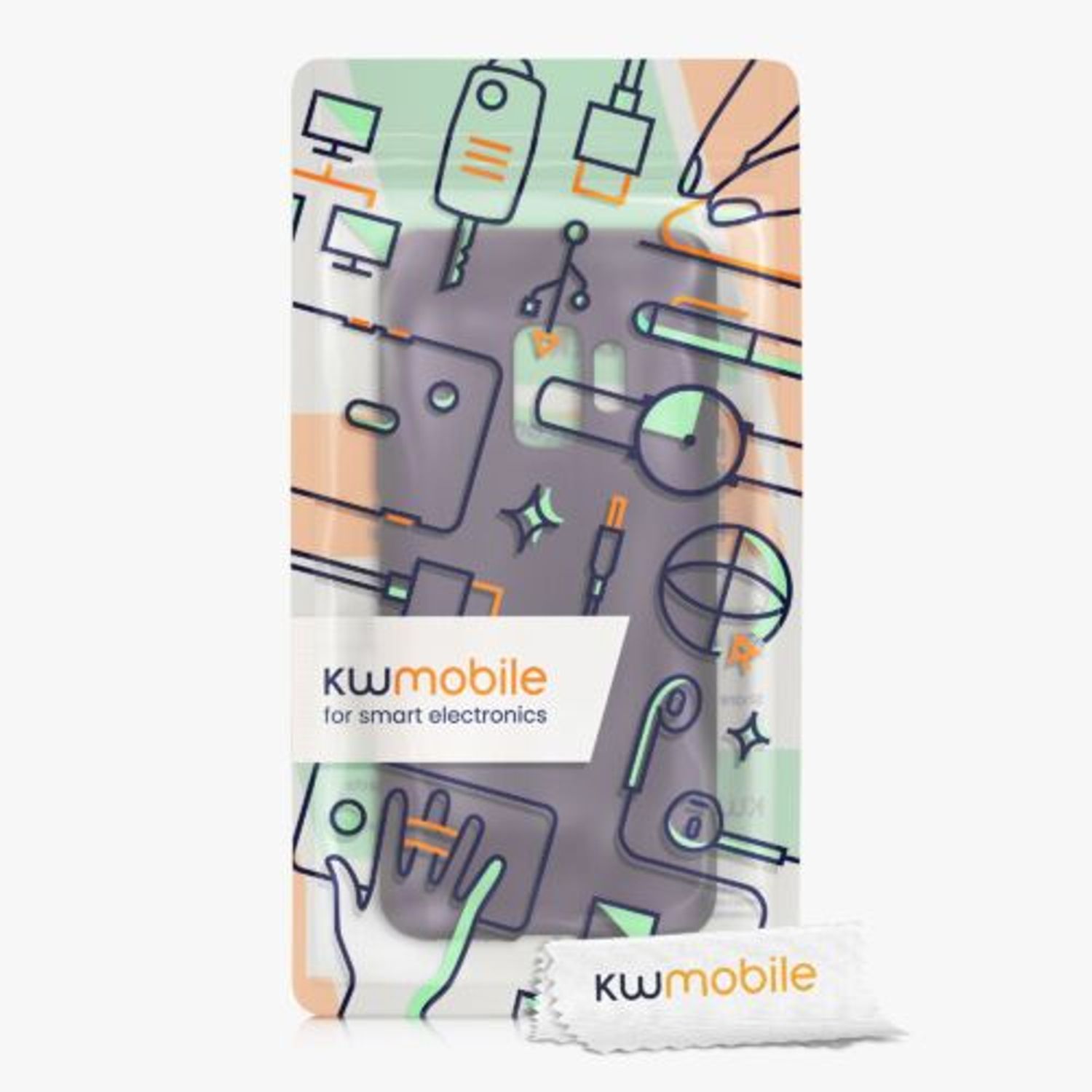 Husa Kwmobile pentru Samsung Galaxy S9, Silicon, Mov, 44582.115 fotografia produsului View 6 L