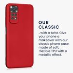Husa Kwmobile pentru Xiaomi Redmi Note 11/Redmi Note 11s, Silicon, Rosu, 58651.36 fotografia produsului View 3 S