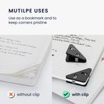 Set 20 Clipsuri pentru documente, Kwmobile, Negru, Plastic, 58942.01 fotografia produsului View 5 S