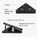 Set 20 Clipsuri pentru documente, Kwmobile, Negru, Plastic, 58942.01 fotografia produsului View 6 S