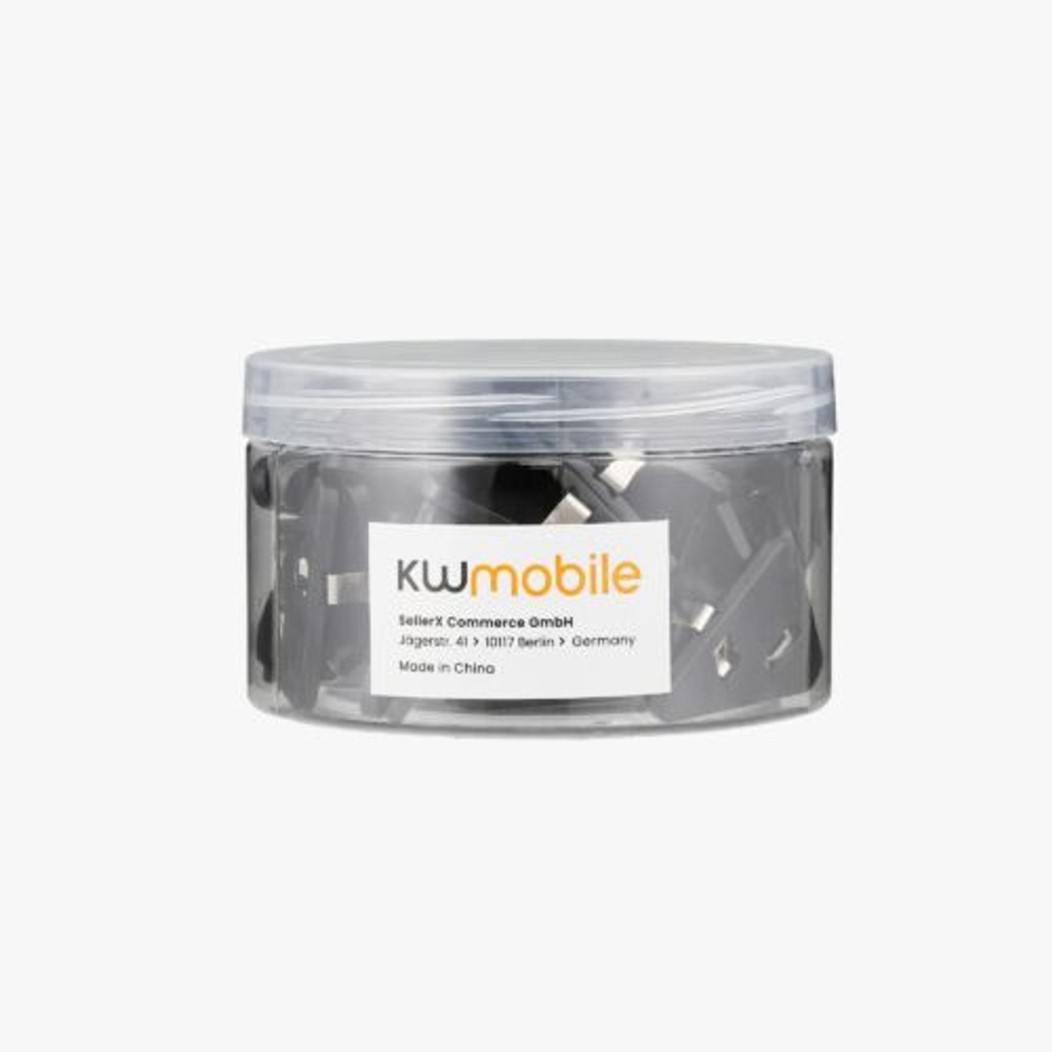 Set 20 Clipsuri pentru documente, Kwmobile, Negru, Plastic, 58942.01 fotografia produsului View 8 L