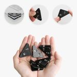 Set 20 Clipsuri pentru documente, Kwmobile, Negru, Plastic, 58942.01 fotografia produsului View 12 S