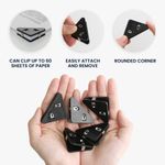 Set 20 Clipsuri pentru documente, Kwmobile, Negru, Plastic, 58942.01 fotografia produsului View 7 S