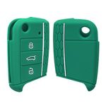 Husa Cheie Auto pentru VW 3 Butoane, Kwmobile, Verde, Silicon, 46967.23 fotografia produsului View 2 S
