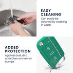 Husa Cheie Auto pentru VW 3 Butoane, Kwmobile, Verde, Silicon, 46967.23 fotografia produsului View 7 S