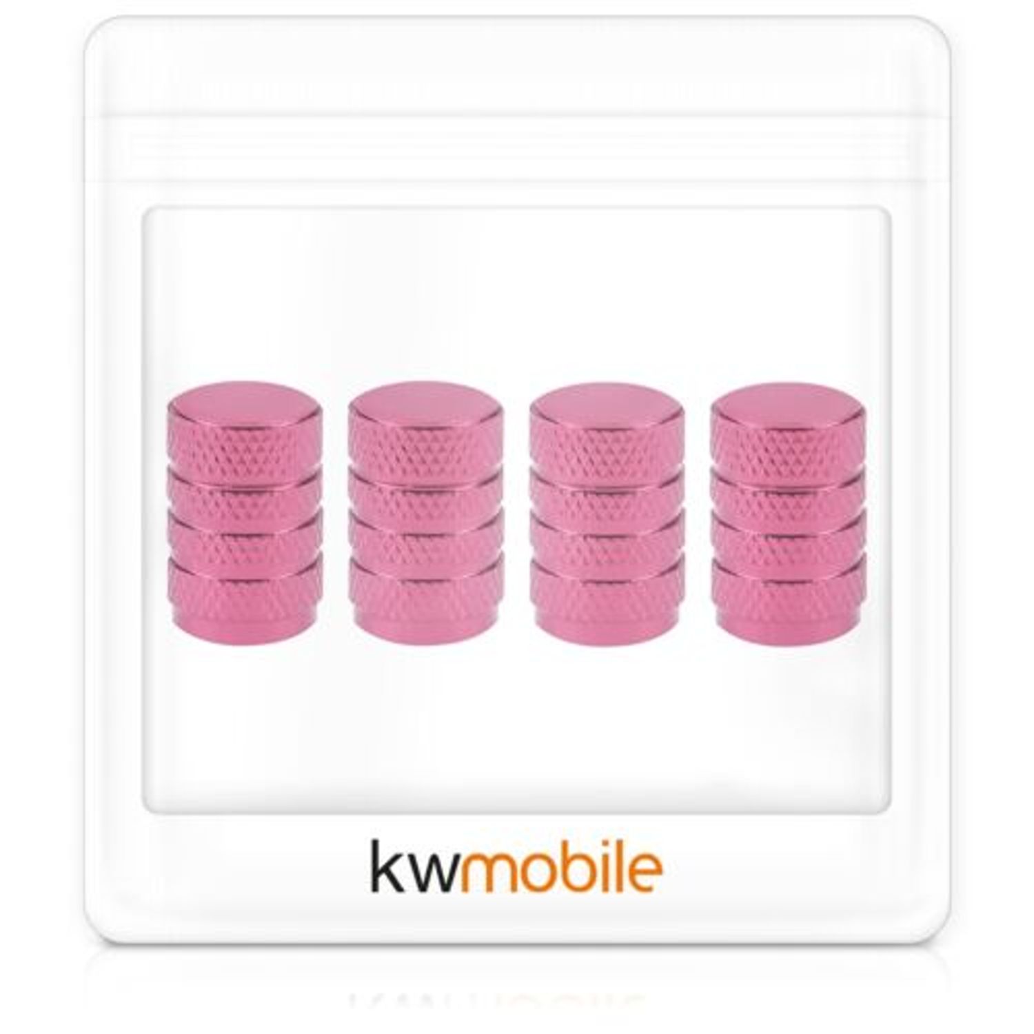 Set 5 Capace pentru valva , Kwmobile, Roz, Metal, 41665.81 fotografia produsului View 8 L