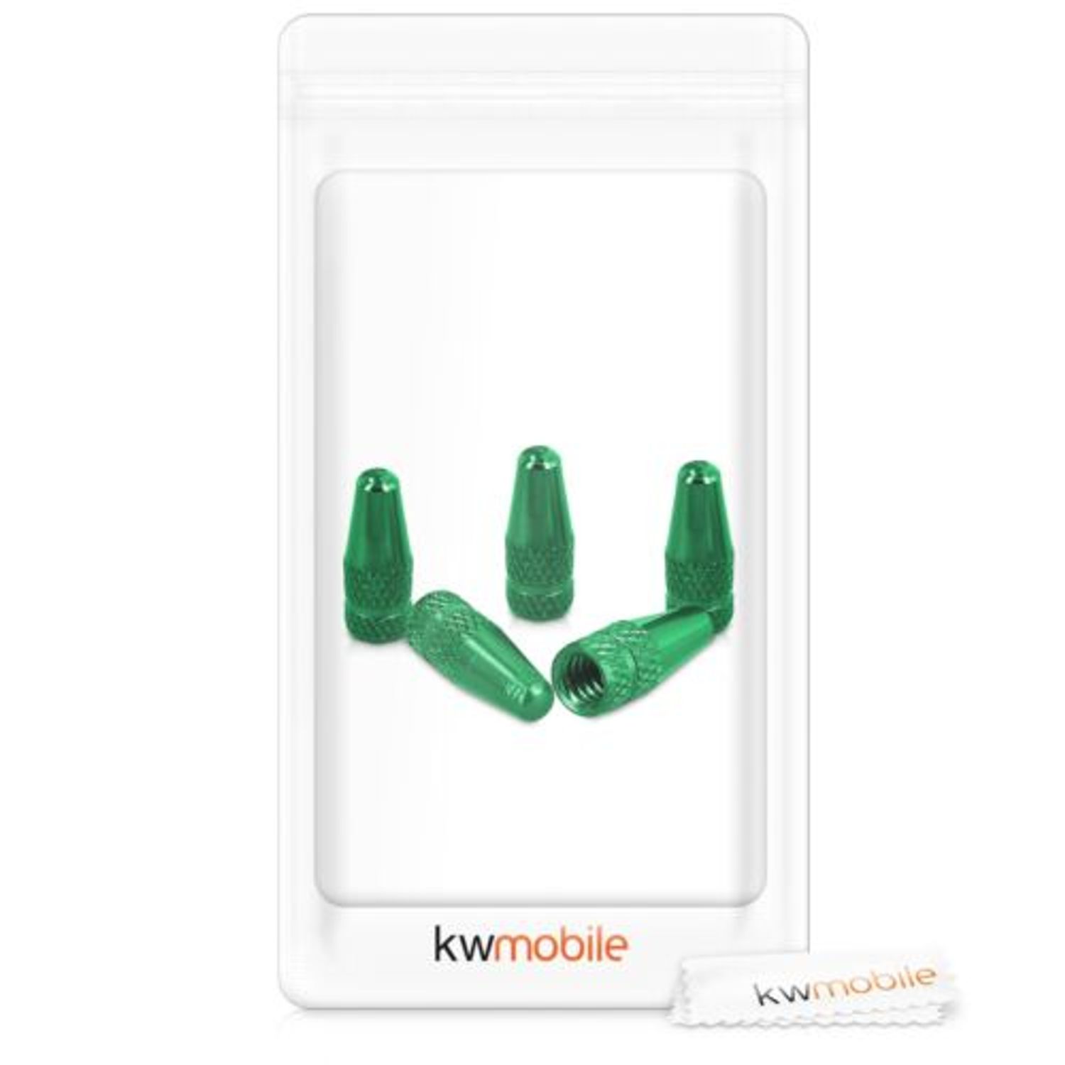 Set 5 Capace pentru valva , Kwmobile, Verde, Metal, 45929.07 fotografia produsului View 8 L