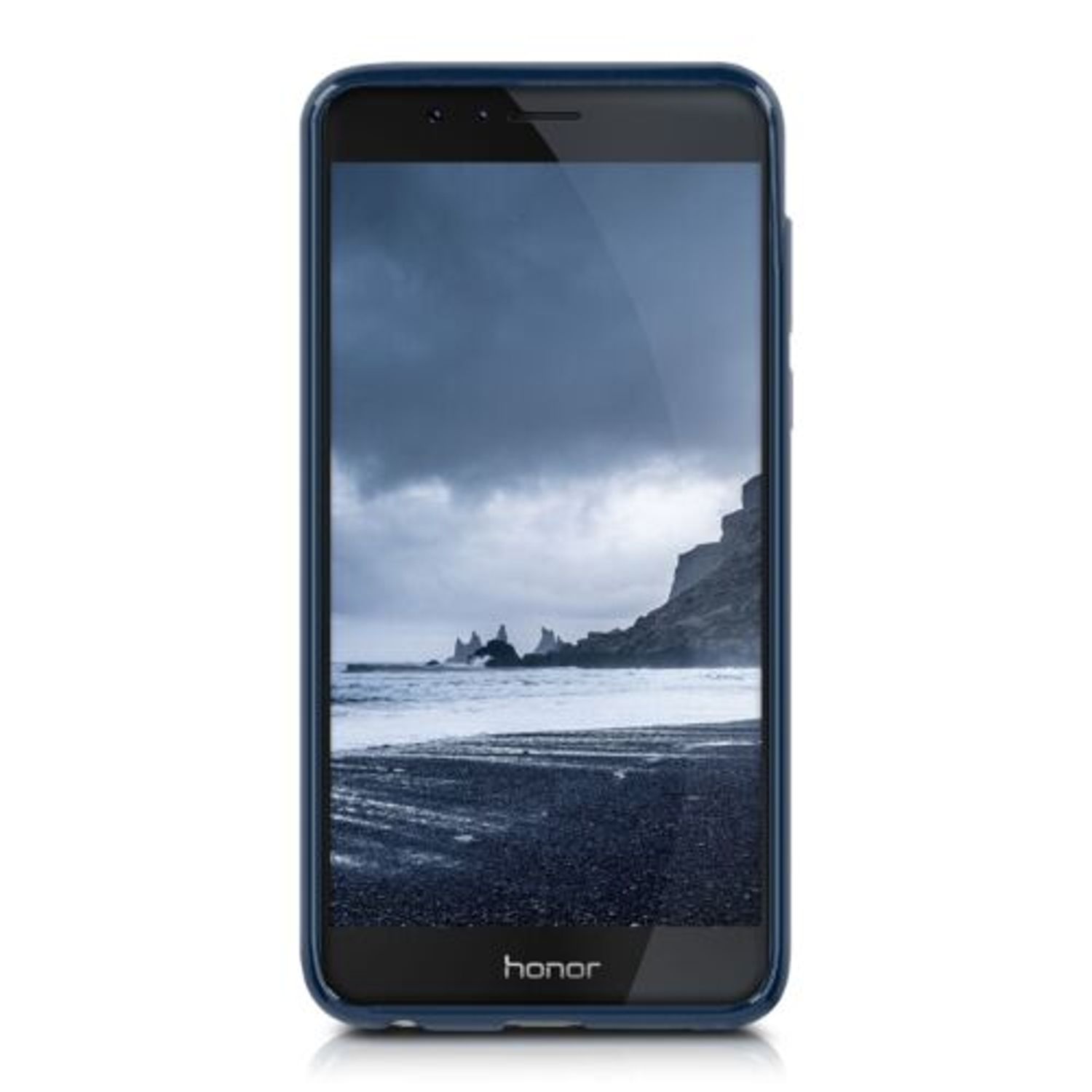 Husa pentru Huawei Honor 8, Silicon, Albastru, 39793.17 fotografia produsului View 3 L