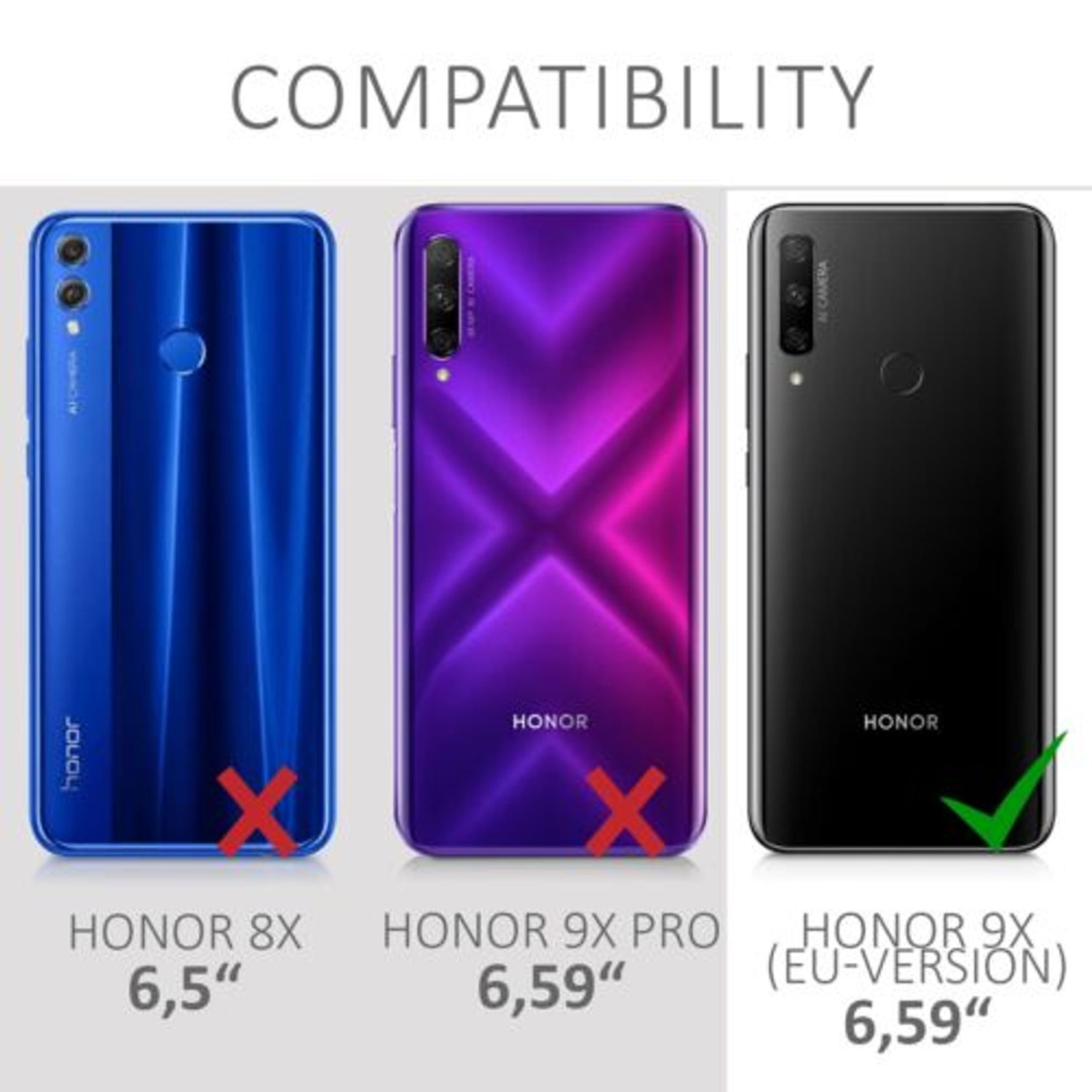 Husa pentru Huawei Honor 9X, Silicon, Verde, 53631.57 fotografia produsului View 6 L