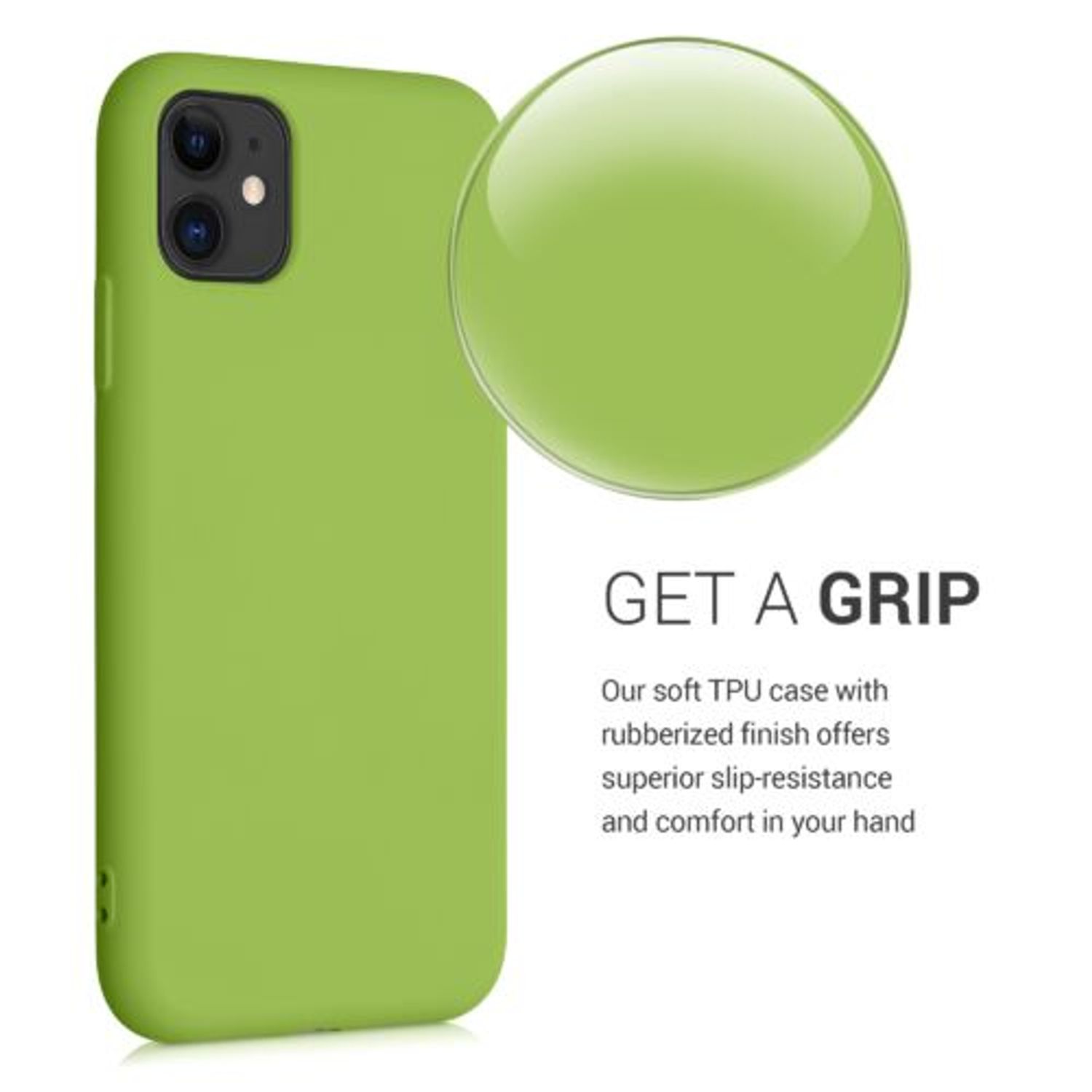Husa pentru iPhone 11, Silicon, Verde, 50791.220 fotografia produsului View 5 L