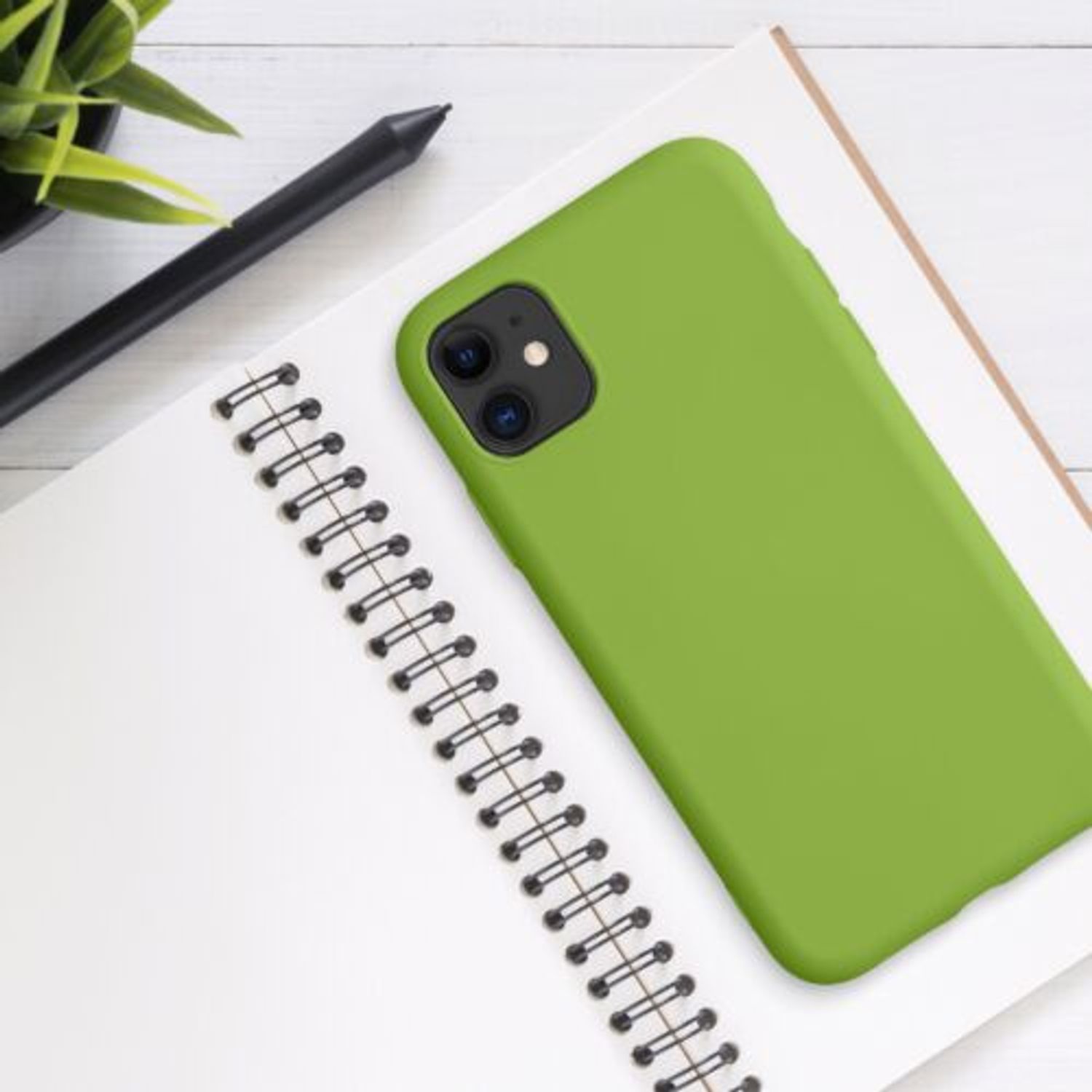 Husa pentru iPhone 11, Silicon, Verde, 50791.220 fotografia produsului View 3 L