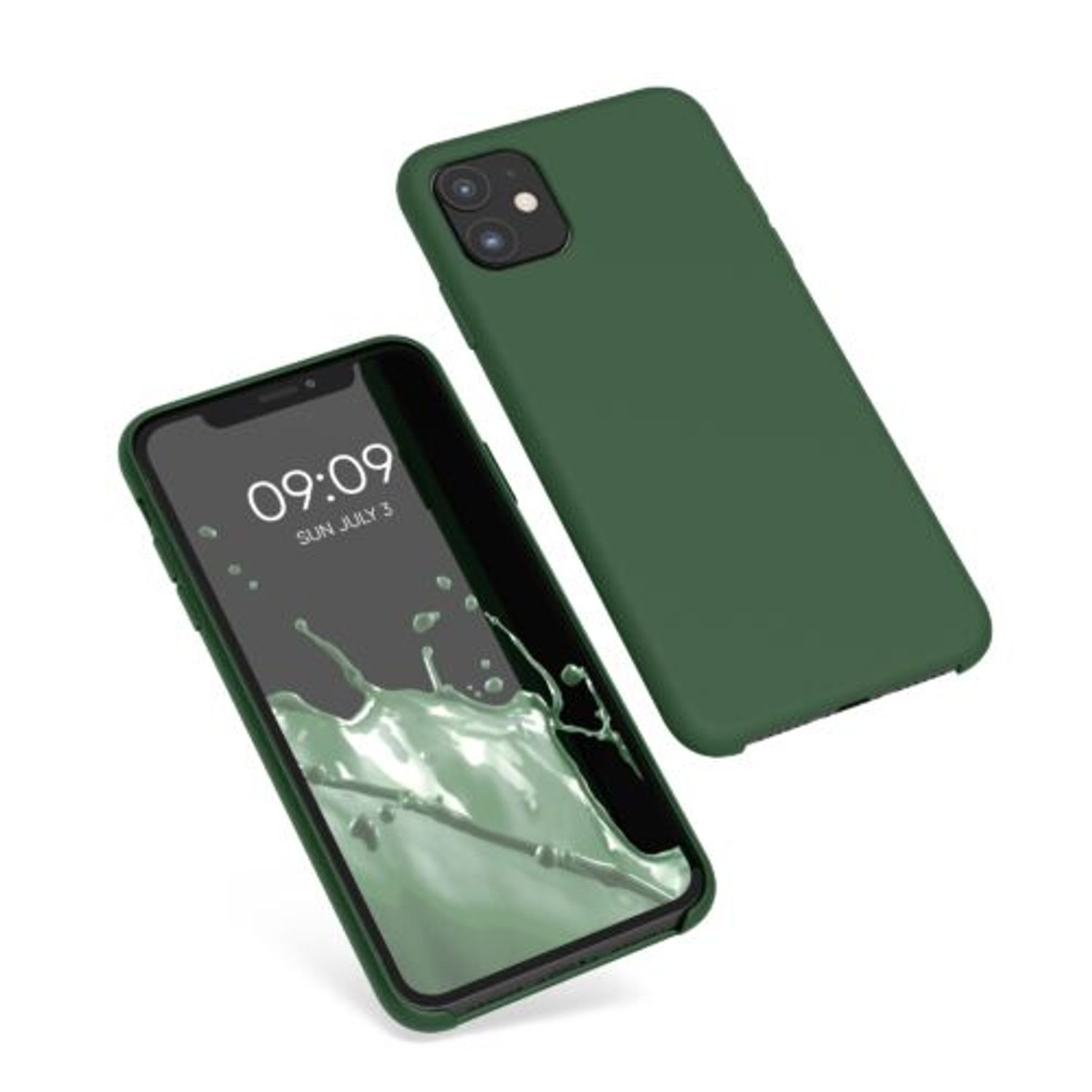 Husa pentru Apple iPhone 11, Silicon, Verde, 49724.80 fotografia produsului View 2 L