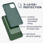 Husa pentru Apple iPhone 11, Silicon, Verde, 49724.80 fotografia produsului View 3 S