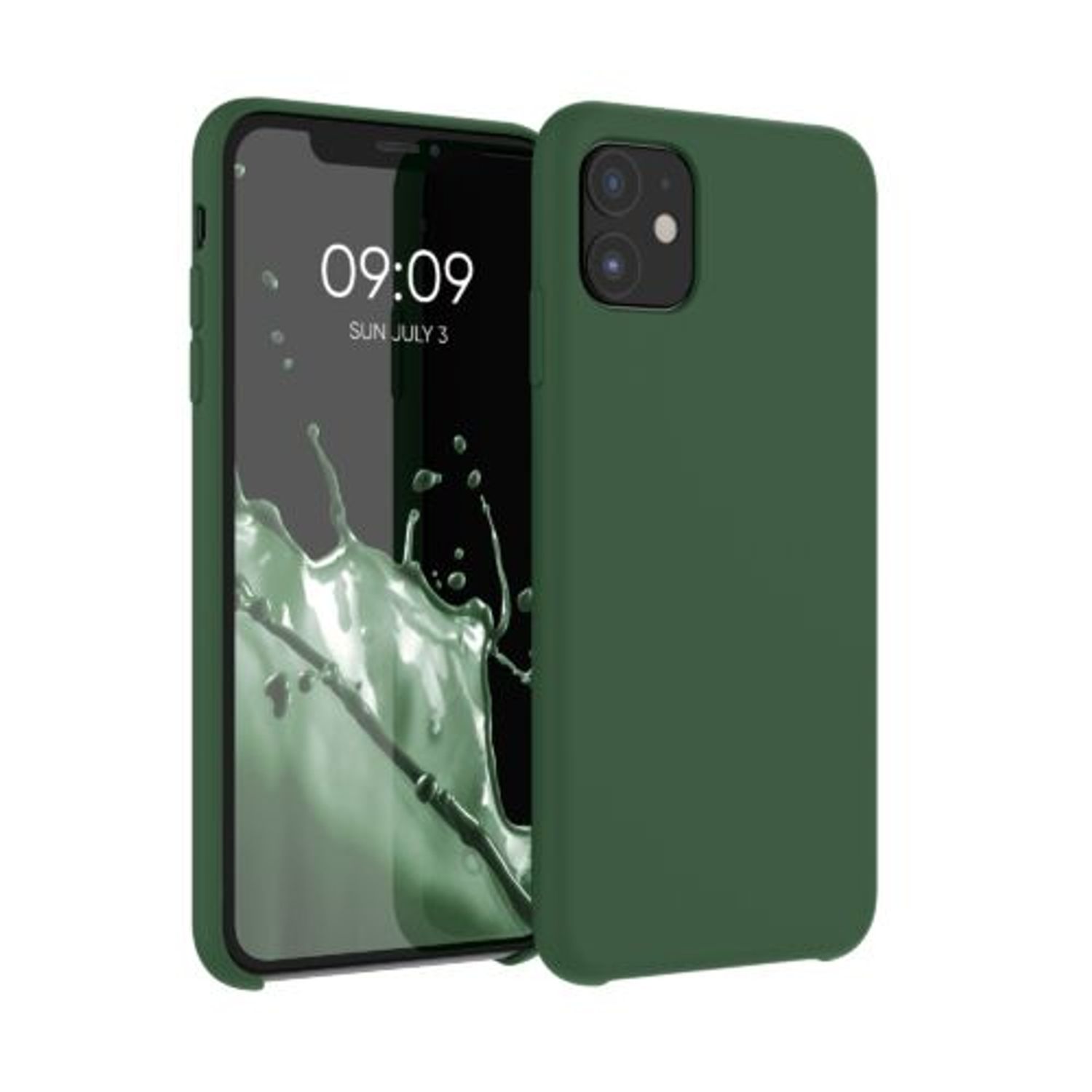 Husa pentru Apple iPhone 11, Silicon, Verde, 49724.80 fotografia produsului