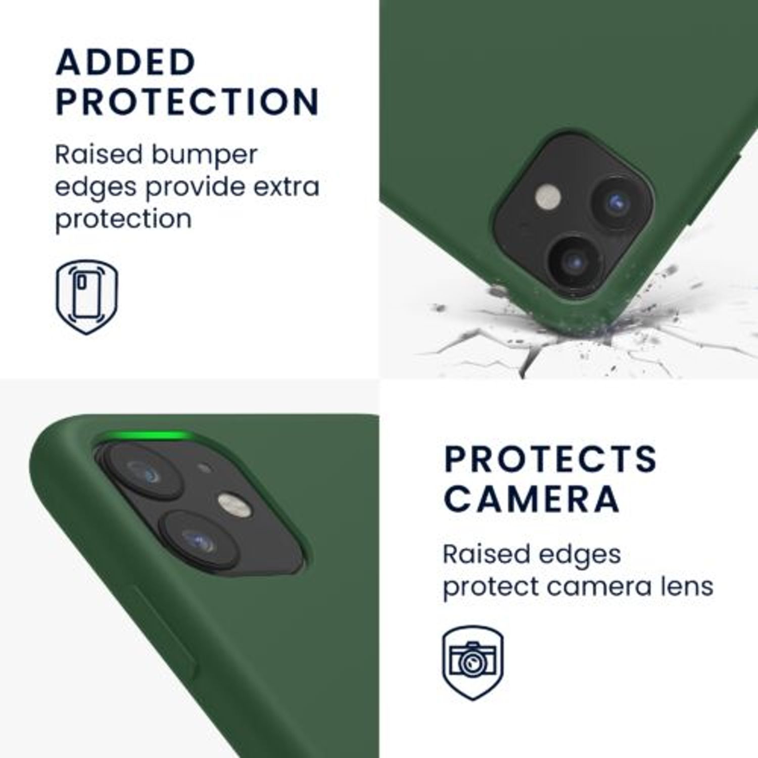 Husa pentru Apple iPhone 11, Silicon, Verde, 49724.80 fotografia produsului View 4 L