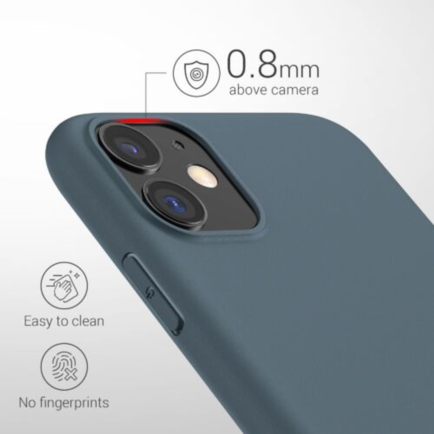Husa pentru Apple iPhone 11, Silicon, Albastru, 49787.202 fotografia produsului View 8 L
