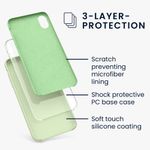 Husa pentru Apple iPhone XR, Silicon, Verde, 45910.137 fotografia produsului View 3 S