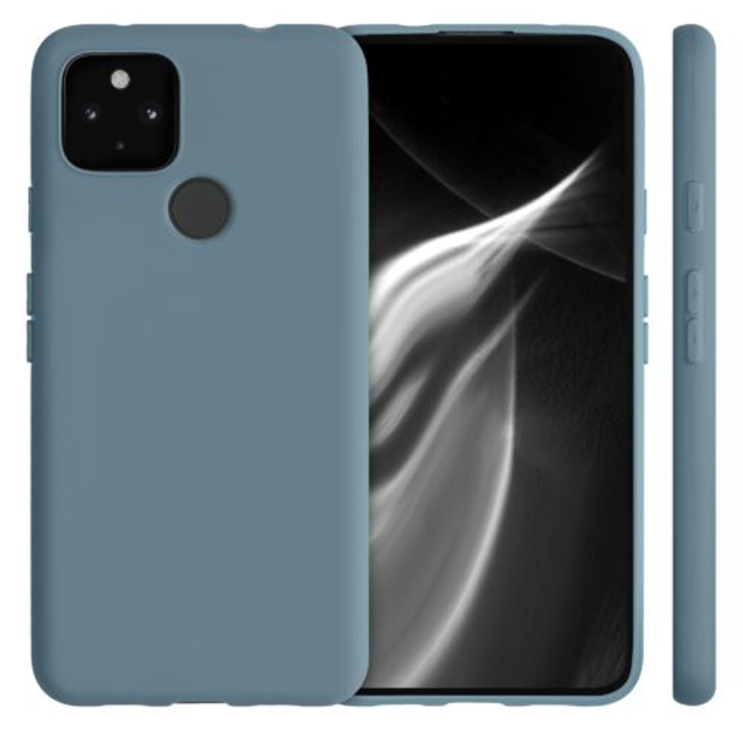 Husa pentru Google Pixel 4a 5G, Silicon, Albastru, 51727.207 fotografia produsului View 2 L