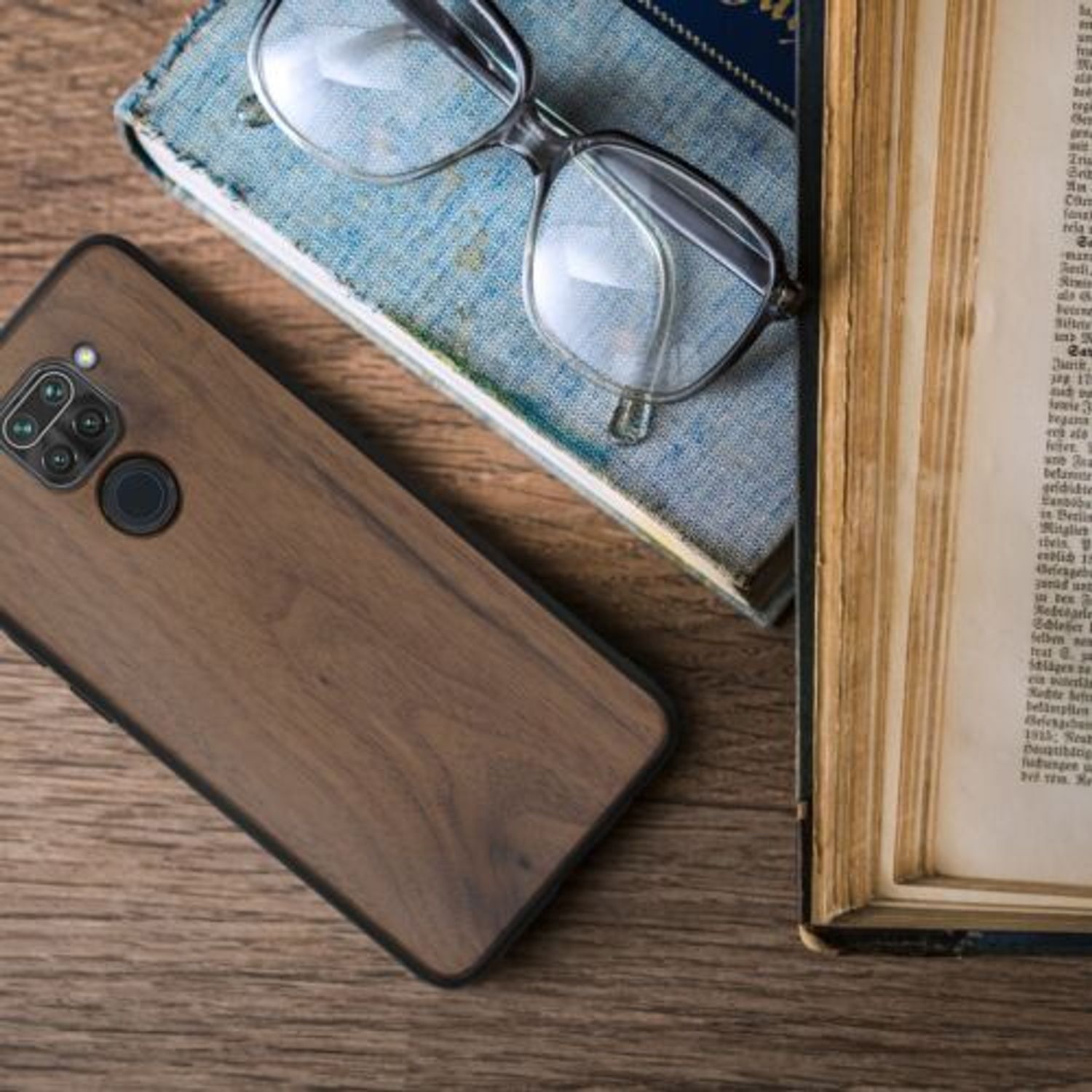 Husa pentru Xiaomi Redmi Note 9, Lemn, Maro, 52777.18 fotografia produsului View 5 L