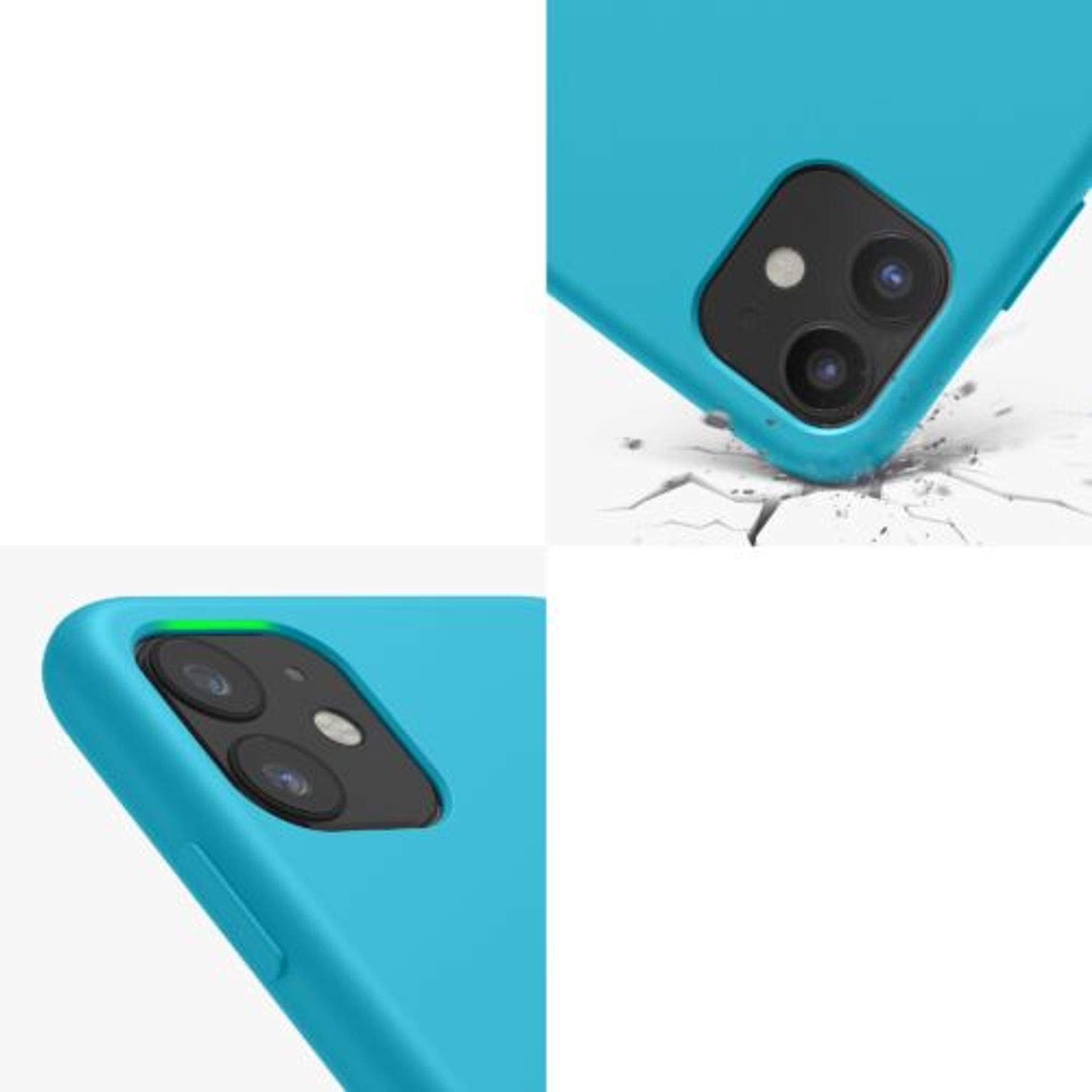 Husa pentru iPhone 11, Silicon, Albastru, 49724.223 fotografia produsului View 9 L